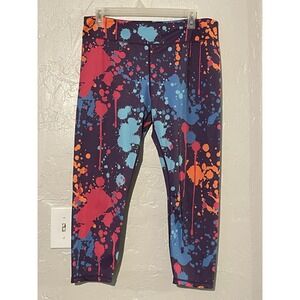 Constantly Varied Gear CVG Leggings Splattered Paint SZ XL